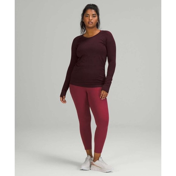 lululemon athletica Long Sleeve Top - Dark Red - Picture 2 of 8